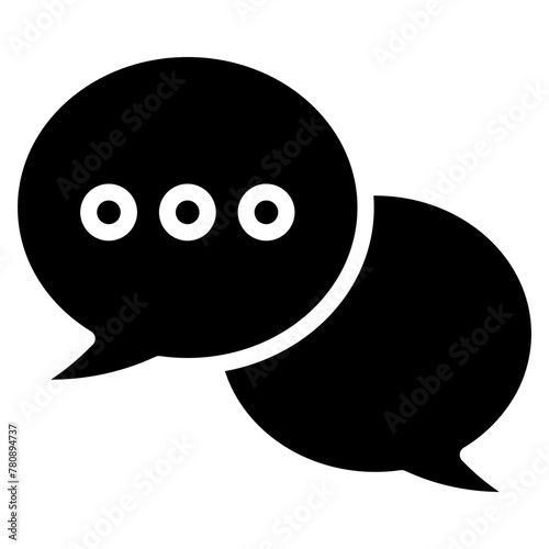 Conversation Bubble  Icon Element For Design