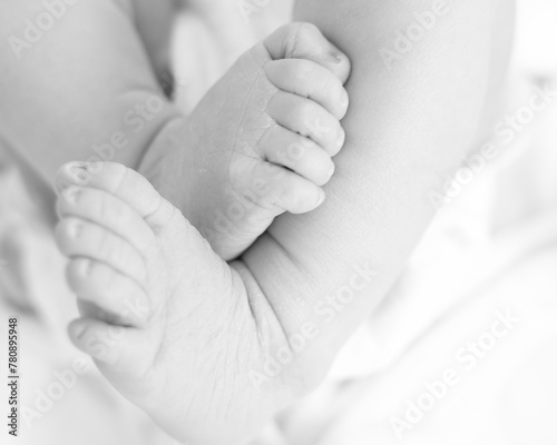 Pie de bebé recién nacido..
Newborn baby foot.
