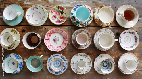 A collection of vintage teacups