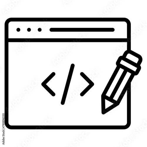 Language Pen  Icon Element For Design