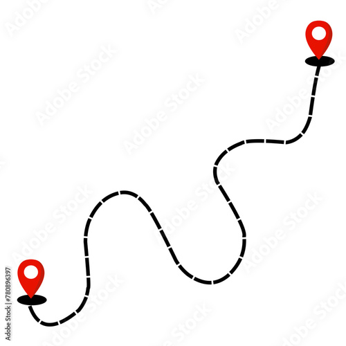 Route Map Pin