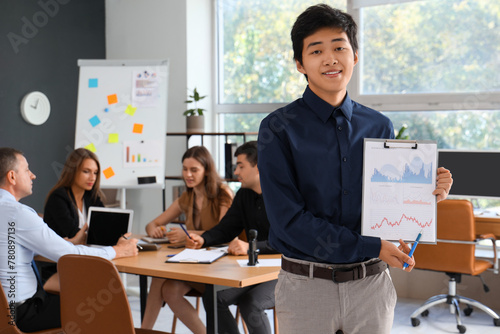 Young Asian businessman wit...