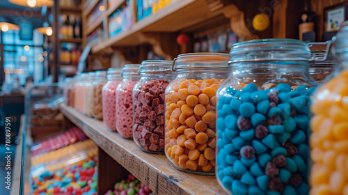 Candy Shop.  Tasty Snacks and Sweets © EwaStudio