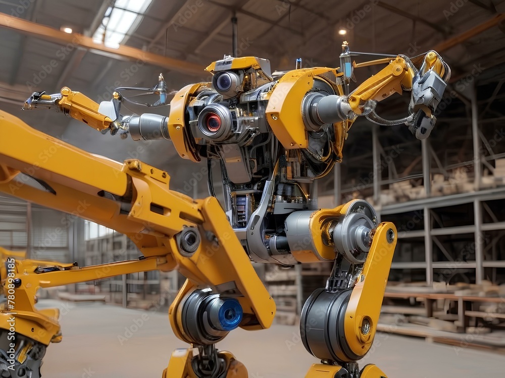 cybernetic machine helping in the factory
cybernetic machine helping in the factory