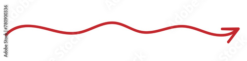 Curve line arrow, Doodle style arrow pointing direction
