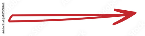 Free Download Red arrow pointing right. Hand drawn Arrow shape element - GFXLoad