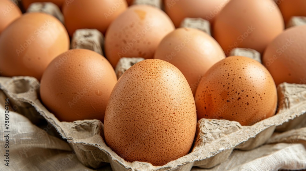 A Closeup of Brown Eggs A Closeup of Brown Eggs