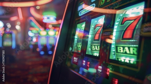 The Glowing Casino Slot Machines