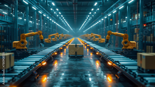 Robotic Arms Sorting in a Warehouse