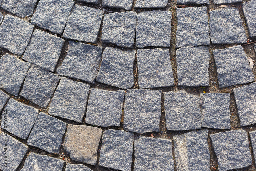 close up shot of a cobblestone alley