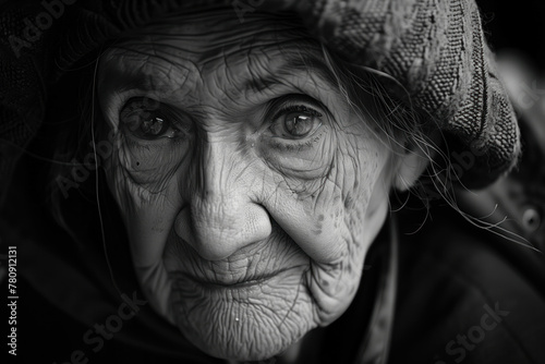 Portrait of an old Woman, Generative AI