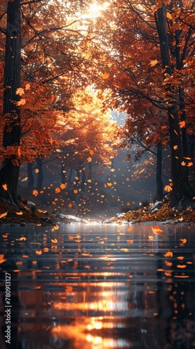 Create autumn-themed illustrations capturing the beauty of the season