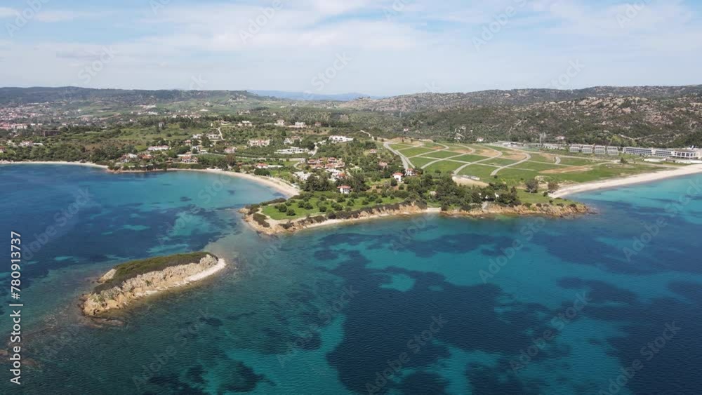 Amazing view of Sithonia coastline near Kastri Beach, Chalkidiki, Central Macedonia, Greece Amazing view of Sithonia coastline near Kastri Beach, Chalkidiki, Central Macedonia, Greece