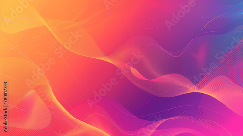 Vibrant digital wallpaper with flowing lines and a gradient of warm colors
