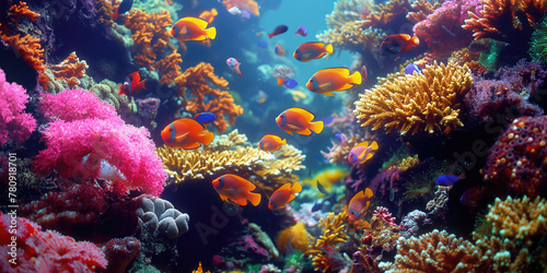 coral reef in sea © Beauty Photographer 