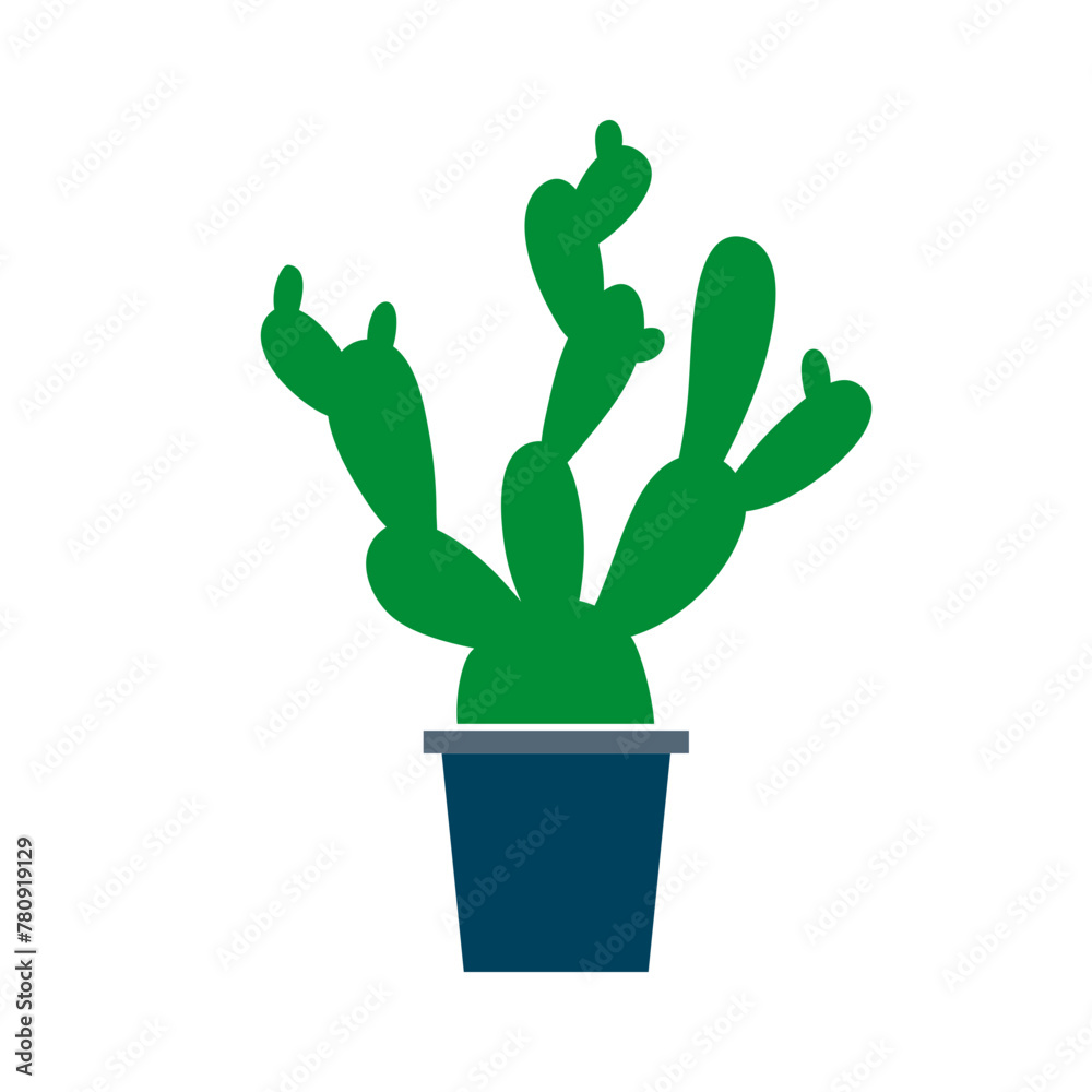 Stylish , fashionable and awesome Cactus Love art and illustrator design .Cactus desert silhouettes set