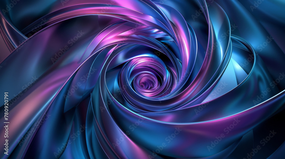Abstract metallic swirls with vibrant pink highlights Abstract metallic swirls with vibrant pink highlights