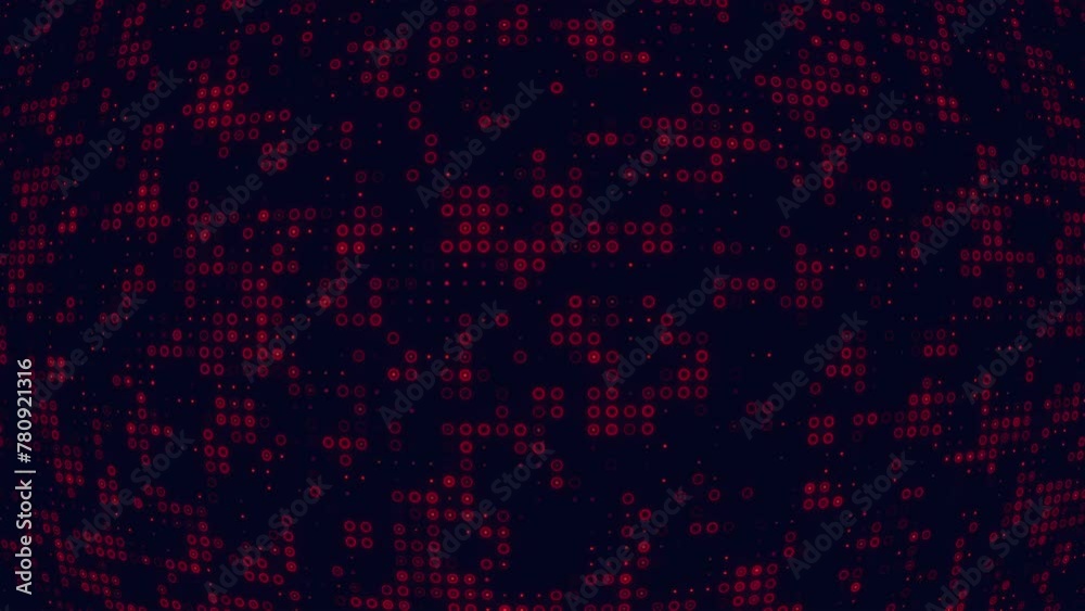 Red balls and circles background random moving. Seamless graphic motion backdrop. Animation Red balls and circles background random moving. Seamless graphic motion backdrop. Animation