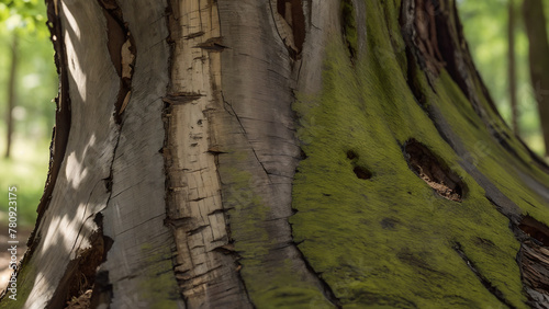 an immersive close-up texture of tree bark, focusing solely on its rugged surface and natural patterns ULTRA HD 8K