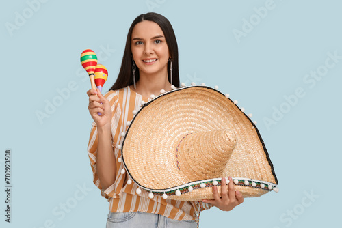 Beautiful young woman with ...