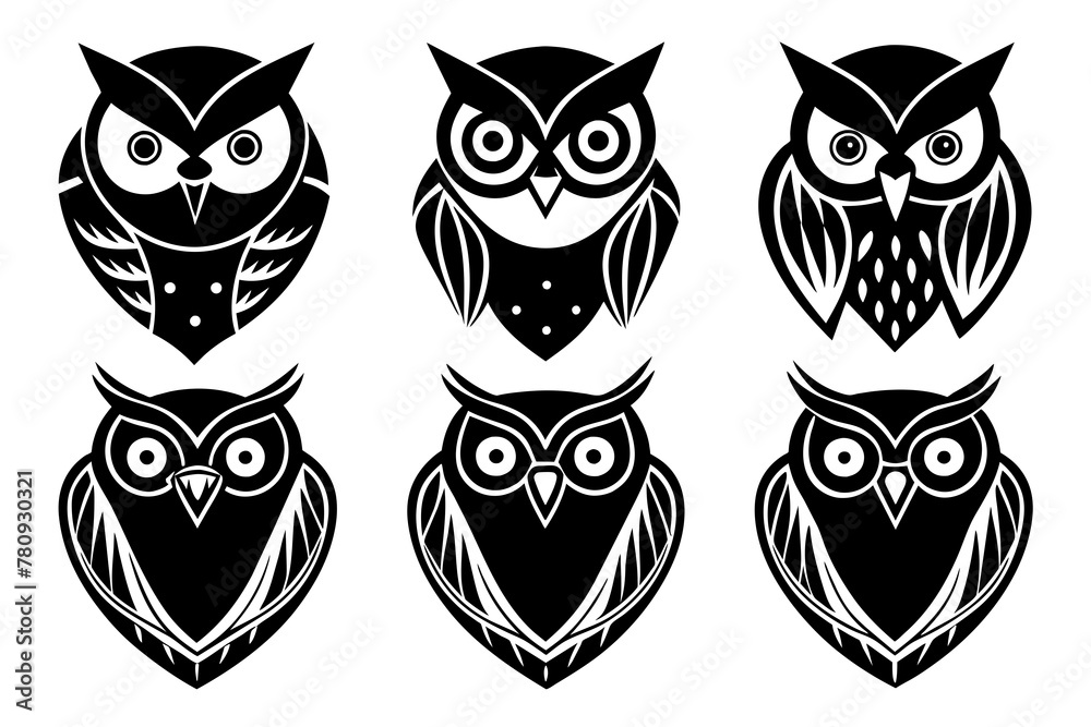 owl Icon Vector Illustration owl Icon Vector Illustration