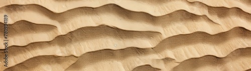 Close-up view of warm golden sand dunes showing the intricate textures and patterns formed by wind erosion photo