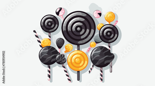 Black Candy icon isolated on transparent background