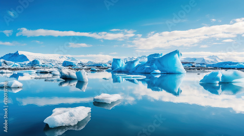 The Glacier background Iceberg Landscape
