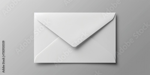 A white paper inside an open envelope. Can be used for business concepts or correspondence themes