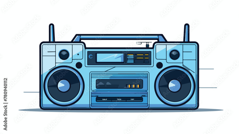 Boombox Radio icon in trendy outline style isolated