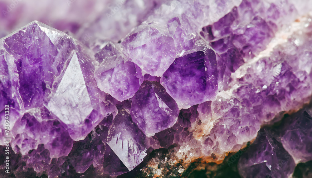 Vibrant Amethyst: Abstract Background of Nature's Gemstone Splendor