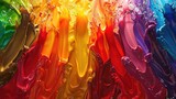 Explosive Chromatic Cascade A Vibrant Fusion of Color and Energy