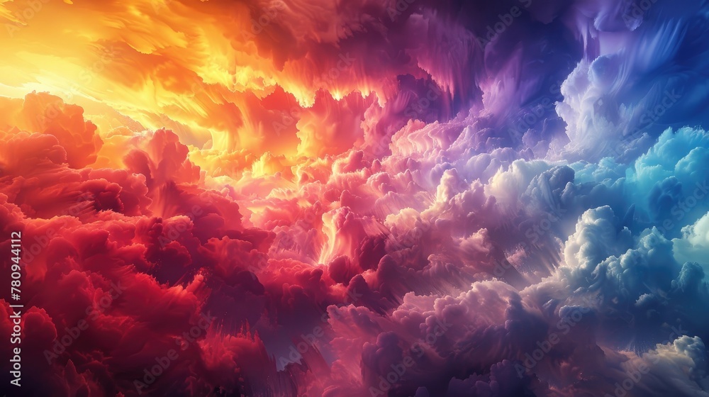 Breathtaking Celestial Visage Captivating Interplay of Color Light and Atmosphere