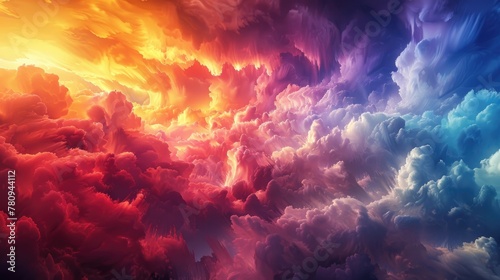 Breathtaking Celestial Visage Captivating Interplay of Color Light and Atmosphere