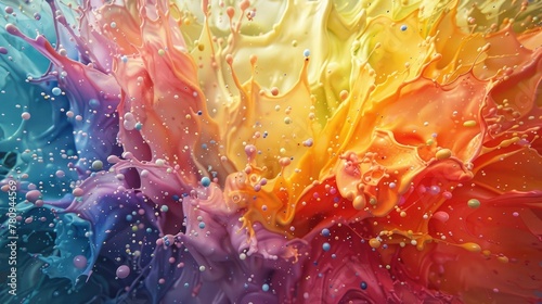 Dazzling Explosion of Vibrant Colors in Stunning Detail