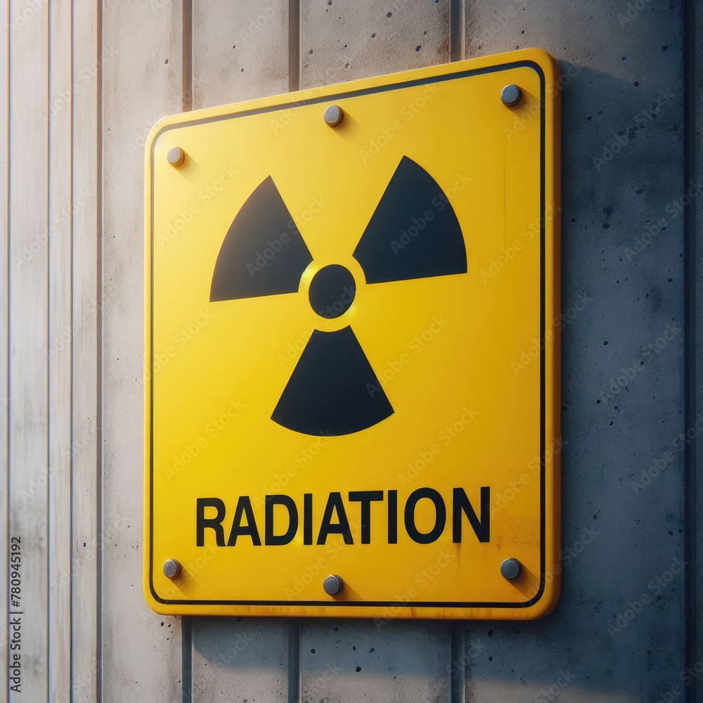 Fototapeta premium radiation warning sign