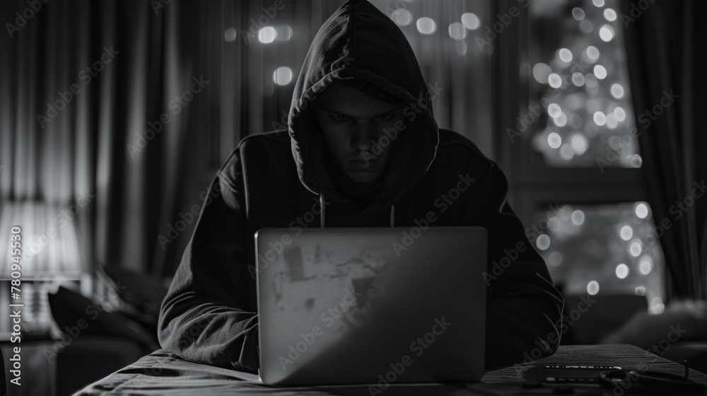 internet privacy, black and white colors, intense and epic internet privacy, black and white colors, intense and epic