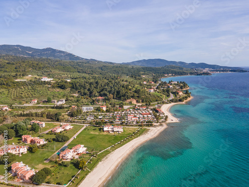 Sithonia coastline near Nikitis Beach, Chalkidiki, Greece photo