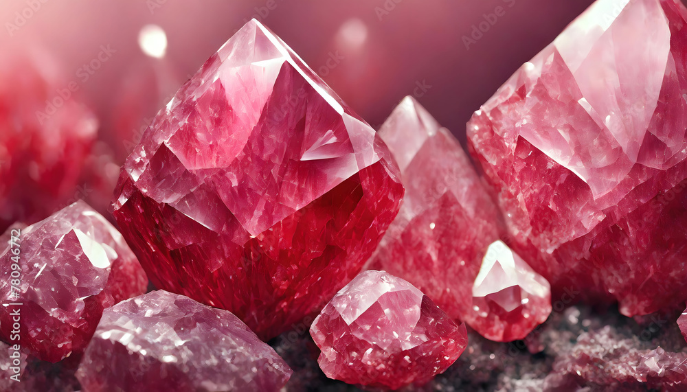 Vibrant Ruby: Abstract Background of Nature's Gemstone Splendor Vibrant Ruby: Abstract Background of Nature's Gemstone Splendor