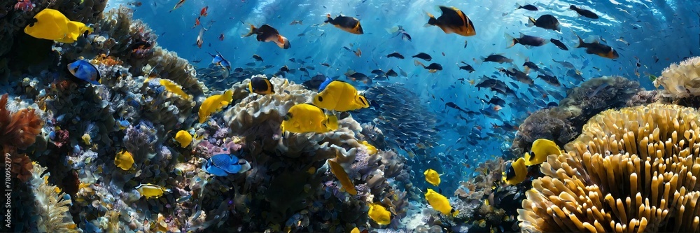 Fototapeta premium coral reef in the sea