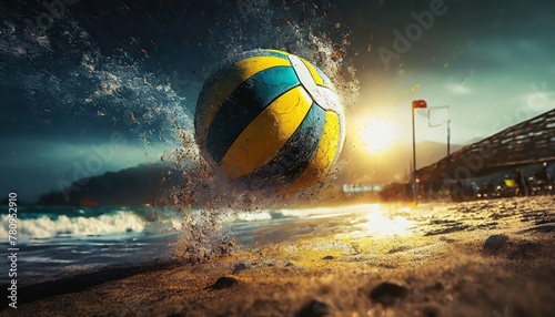 volleyball beach volley ball signal photo