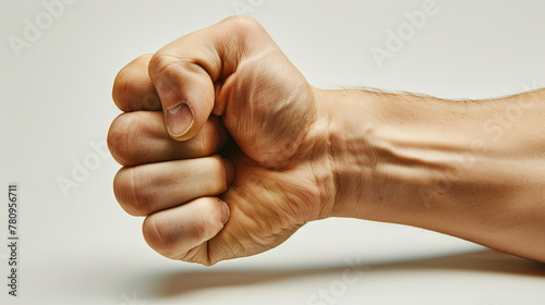 A photorealistic image of strength, featuring a muscular figure on a white background, captured the viewer's attention.