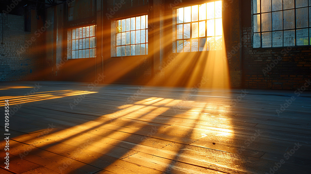 A large room with a lot of windows and sunlight shining through them. AI-Generated A large room with a lot of windows and sunlight shining through them. AI-Generated