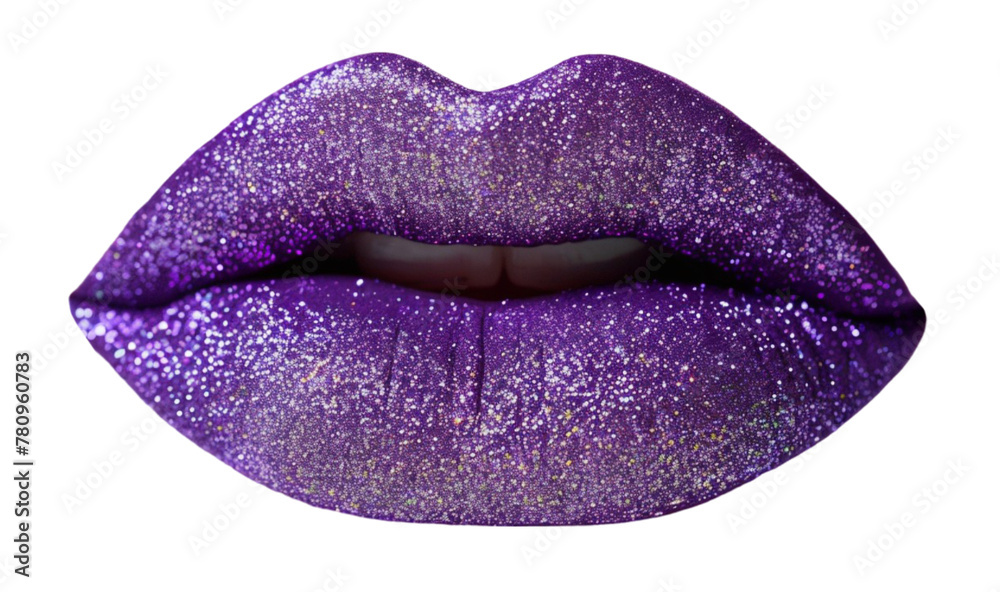 Glamorous Lips with Glitter Lipstick Glamorous Lips with Glitter Lipstick