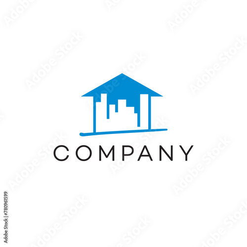 Logo design home, real-estate, building, property, apartment, house, condominium, land, investment, development, rental, estate, architecture, construction, mortgage, residence, suburb, urban,  photo