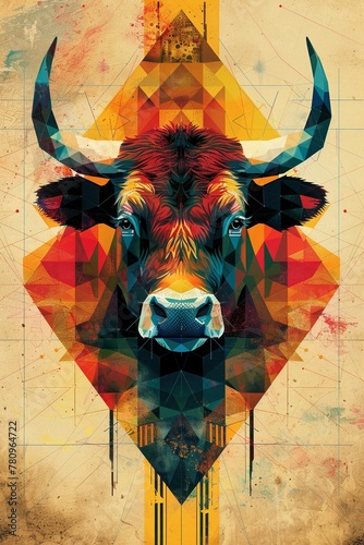 A bull's formidable strength serves as the inspiration for a unique geometric design.