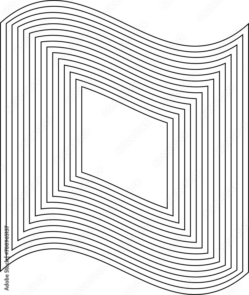 Distorted square pattern. Design elements Distorted square pattern. Design elements