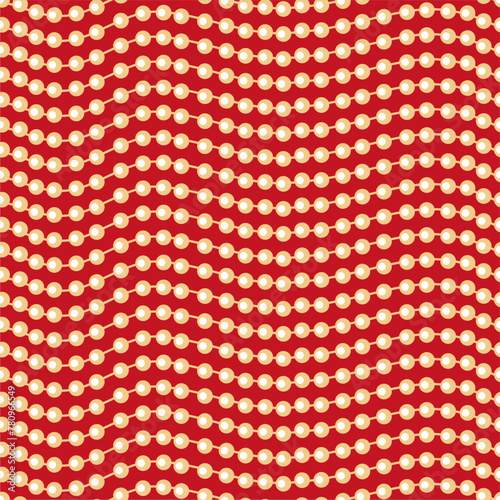 Seamless glamour print pattern with beads jewelry art decor wallpaper for textile, package, paper