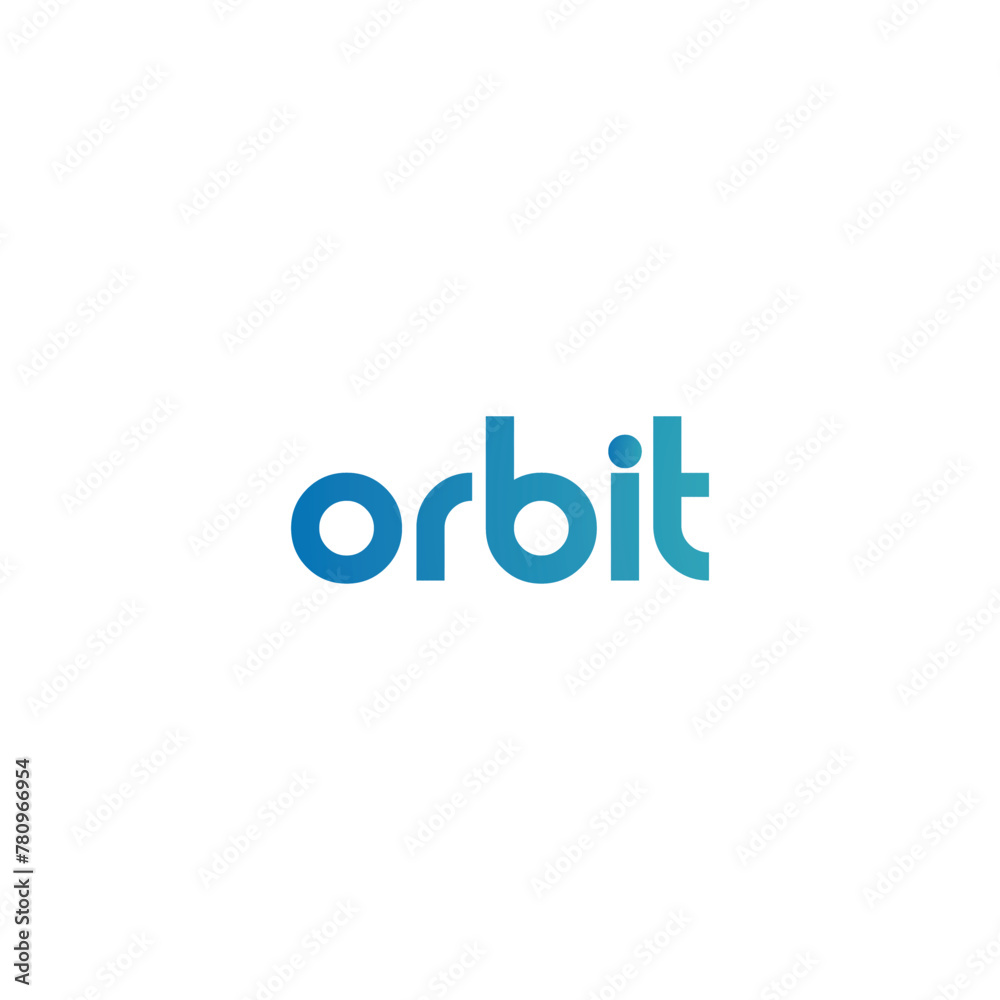 Orbit typography Logo Design 