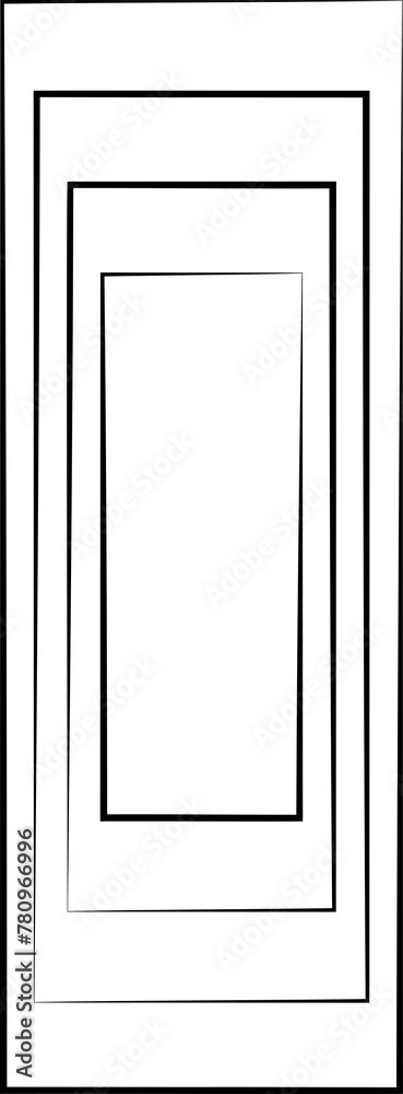 Rectangle with line. Technology concept